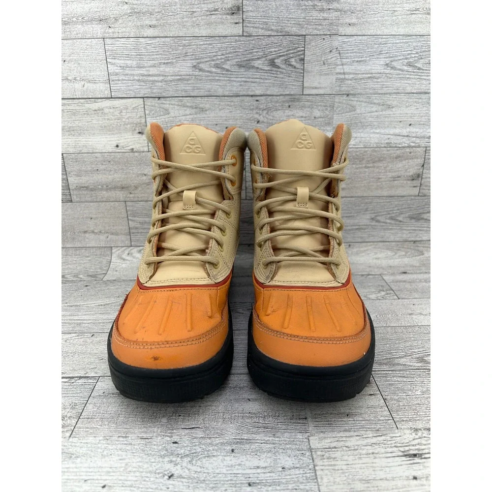 Nike ACG Woodside 2 High Sesame‎ Vivid Orange Boots 524872-201 Youth 4Y